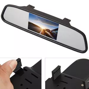 US 4.3" HD Rearview Mirror Car Auto Mirror Monitor Backup Camera System Modified - Foto 1 di 10