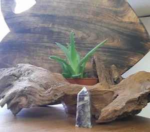Lepidolite & Black Tourmaline Tower (3) - Picture 1 of 4