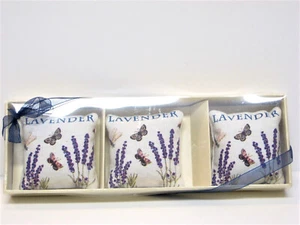 Set / 3 Alice's Cottage Boxed 100% Pure French Lavender Sachets  - Picture 1 of 1