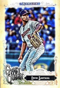 2017 Topps Gypsy Queen #258 Ervin Santana - Minnesota Twins Baseball Card - Picture 1 of 2