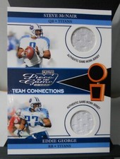 2002 PLAYOFF, Piece of the Game Team Connection Steve McNair Eddie George #/500