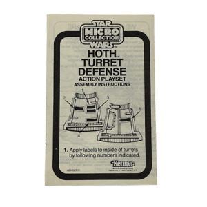 Star Wars Die Cast Hoth tourelle de défense base jeu pièces instructions