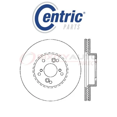 Centric Drilled & Slotted Disc Brake Rotor for 1999-2008 Acura TL 3.2L 3.5L dm Foto 1 de 4