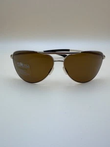NEW AUTHENTIC SUNGLASSES SMITH SERPICO 2.0 Gold J5G 65-13 130 POLARIZED WITH BOX - Picture 1 of 16