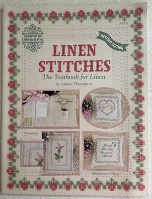 ⭐️ Gloria & Pat LINEN STITCHES ~ Textbook For Linen Ginnie Thompson Cross Stitch - image 1 of 4