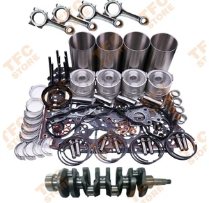 Overhaul Rebuild Kit & Crankshaft & 4X Connecting Rod for Cummins 4BT 3.9 Engine - Picture 1 of 3
