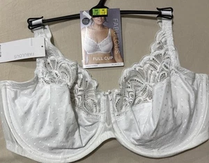 M&S FABULOSO SUJETADOR COPA COMPLETA CON AROS COLECCIÓN ENCAJE AMELIA EN BLANCO Talla 34H - Imagen 1 de 11
