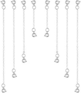 8pcs Necklace Extension Chain, 4 Size Jewelry Extenders Chain... - Picture 1 of 8