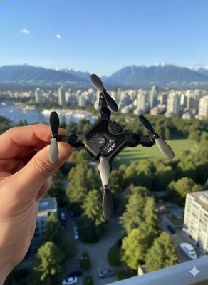 2.4G 4CH 6-Axis Mini RC Drone Quadcopter LED Gyro Toy Aircraft w/Remote - Image 1 of 4