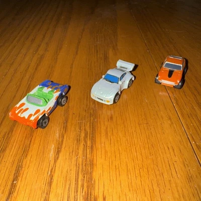 Комплект из 3 винтажных микро машин от Galoob 63 Ford T-Bird, 94 Porsche, Datsun 240z - Изображение 1 из 4