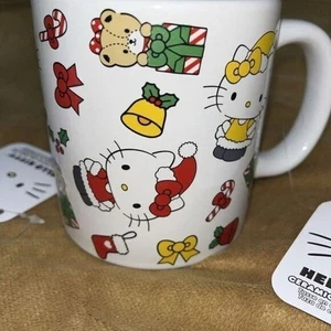 Hello Kitty Happy Holidays Christmas Coffee Mug Set Ceramic Holiday Gift - Picture 1 of 8