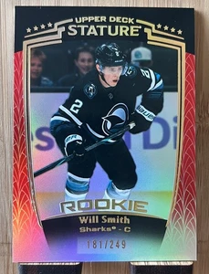 2024-25 Upper Deck Stature Will Smith Rookie Red RC #ed 231/249 #34 - Bild 1 von 2