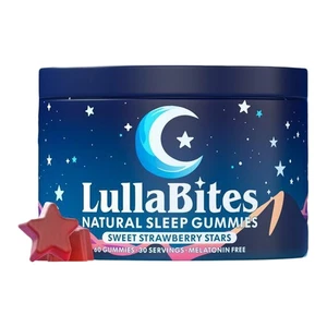 Gomitas LullaBites para dormir y calmar sabor fresa en forma de estrella 60 gomitas - Imagen 1 de 8