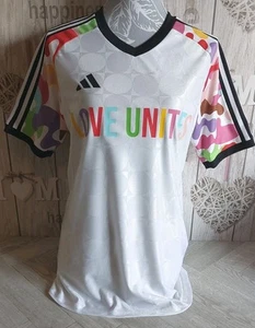 Adidas x Rich Mnisi Unisex S Love Unites PRIDE Tiro Short Sleeve Jersey T-Shirt - Picture 1 of 12