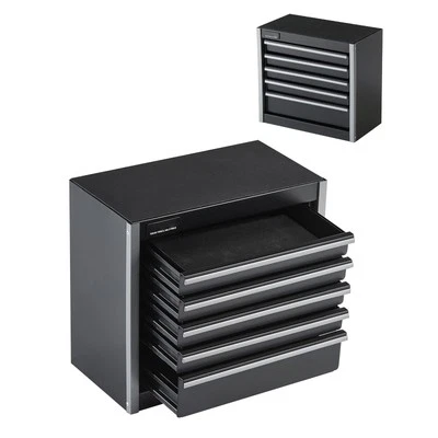 Uimoso Tool Box 8.6-inch Portable Metal Tool Box with 5 Drawers Tool Organizer - Image 1 of 4