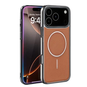 Für iPhone 17 Pro Max/17 Pro/Air/17 Magnet MagSafe Leder Robust Case Hülle - Bild 1 von 18