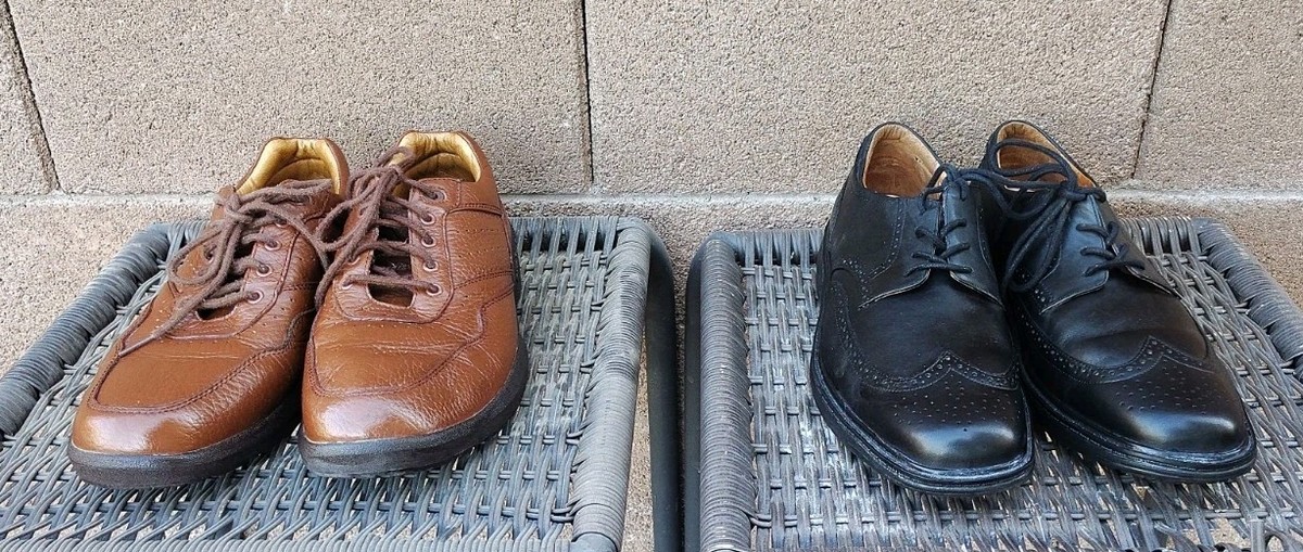 Dr. Comfort Men’s Leather Orthopedic Shoes Bundle Robert & Wing Models  9.5 XW Amazon.com | Dr. Comfort Men main image 4
