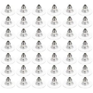 100 Pcs Earring Accessories Backs for Earrings Ohrring Stecker Verschluss - Picture 1 of 12