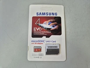 Samsung 4GB EVOPlus MicroSDHC UHS-I Card w/ SD Adapter (MB-MP008D MB-MP008D/CN) - Picture 1 of 2