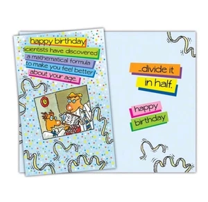 5 X 7 Inches Happy Birthday Greeting Card Funny Humor Cute SW - Picture 1 of 1