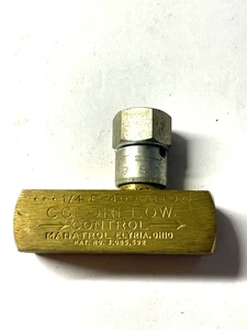 Manatrol Elyria Ohio Hydraulic Flow Control Nadelventil, 1/4" NPT Anschlüsse NOS - Bild 1 von 2