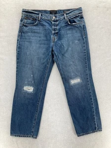 Sanctuary Jeans Damen 32/14 Disrupt Slim Boyjean Button Fly Distressed Denim - Bild 1 von 15