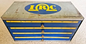 Vintage IRC Resistor Cabinet Drawer Set • Industrial Blue Steel Parts Organizer - Picture 1 of 15