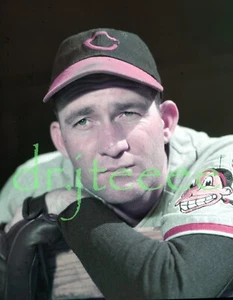 Bob Lemon CLEVELAND INDIANS - 4x5 OZZIE SWEET Transparency - Picture 1 of 2