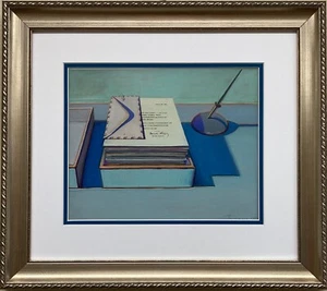Wayne Thiebaud "Office Still Life 1975" New Custom Framed Art Print - Picture 1 of 3
