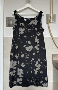 ARMANI COLLEZIONI Charcoal & Taupe 100% Virgin Wool Sheath Dress Size IT46 UK14 - Picture 1 of 5