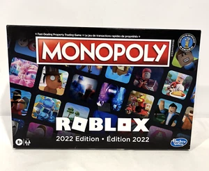 MONOPOLY ROBLOX 2022 EDITION BOARD GAME COMPLETE BILINGUAL SET HASBRO GAMING - Picture 1 of 10