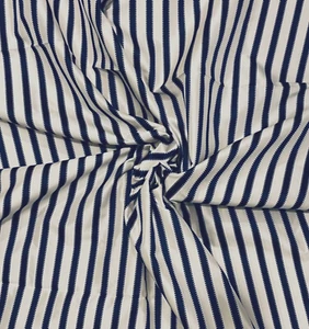 DESIGNERS GUILD Franchini Blue/white Vertical Stripe Silk Taffeta 2+ yards New - Picture 1 of 1