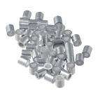 50Pcs 4Mm Wire Rope Stop Sleeve Aluminum Round Cable Ferrule Loop  Cable