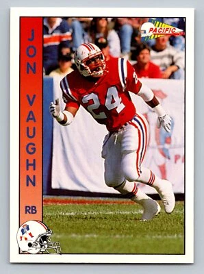 Jon Vaughn 1992 Pacific #195 New England Patriots - Image 1 of 2