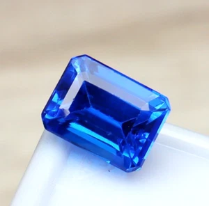4.70 Ct AAA+ Natural Sky Blue Sapphire Ceylon Loose Emerald Loose Gemstone Cut - Picture 1 of 6