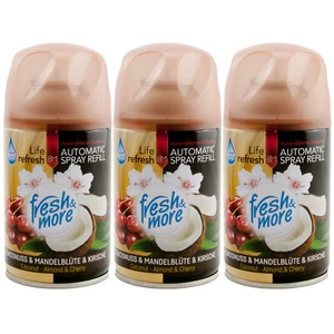 Fresh & more Spray Automático COCO Y FLOR DE ALMENDRO Y CEREZA 3 x 250ml - Imagen 1 de 1