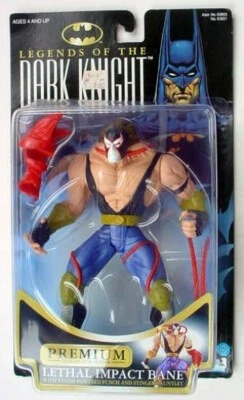 Nueva figura de acción 1996 Batman Legends the Dark Knight Lethal Impact Bane Kenner Foto 1 de 4