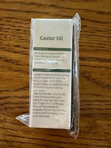 Castor Oil for Eyelashes Eyebrows Hair Growth Serum 10ML+ Brush - NIB -SEALED - Picture 1 of 2