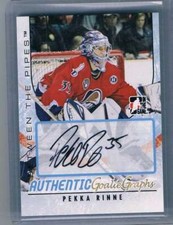 2007-08 In The Game Between The Pipes Autographs #APRI Pekka Rinne NM-MT Auto