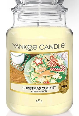 Yankee Candle bougie parfumée Cookie de Noël ; Format jarre ; Bougie longue duré - Photo 1/2