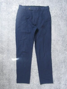 J.CREW Hose Herren 28 Chino gerades Bein blau dunkel gewaschener Unterteil Freizeit Outdoor - Bild 1 von 11