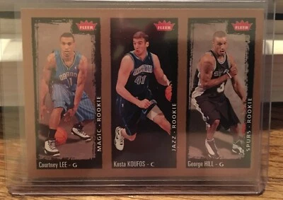 2008-09 Fleer #243 Courtney Lee Kosta Koufos George Hill Rookie - Image 1 of 2