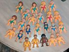 Lot de 23 figurines articulées vintage 1987 Definitely Dinosaurs Cavemen Playskool