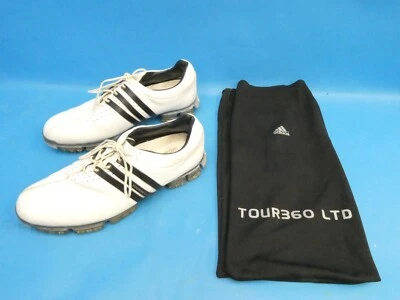 Tour 360 LTD Leather White Adidas Golf Cleats Men’s Size 12M 3D Fit Form Used - Image 1 of 4