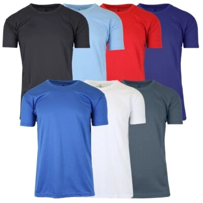 Camisetas musculares activas transpirables de manga corta que absorben la humedad para hombre S-2XL Foto 1 de 2