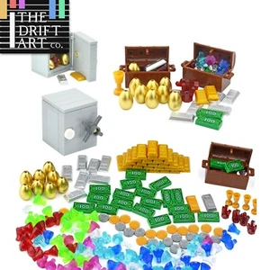 Tesoro Oro Plata Diamante Joya Dólar Para Lego Bloque de Construcción Juegos de Ladrillos Hágalo Usted Mismo - Imagen 1 de 24