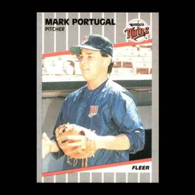 Mark Portugal 1989 Fleer Minnesota Twins #123 R322D 23 - Image 1 of 2