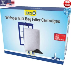12 Count Disposable Filter Cartridges Aquariums Clear Water Maintenance Large - Picture 1 of 6