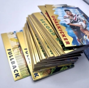 1996 Series 3 GOLD Rugby League NRL Cards - Choose your Cards - - Picture 1 of 72