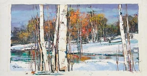 Michael Milkin Hand Signed Original Acrylic on Canvas - Picture 1 of 5